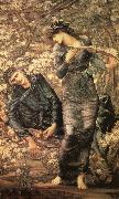 Sir Edward Coley Burne-Jones The Beguiling of Merlin painting